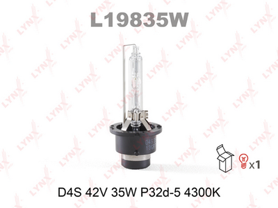 Лампа газоразрядная D4S 12V 35W P32d-5 4300K  L19835W
