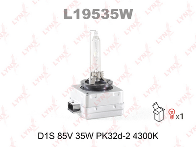 Лампа газоразрядная D1S 12V 35W PK32d-2 4300K  L19535W