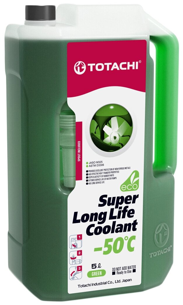 Антифриз TOTACHI NIRO COOLANT Green -50C G11 5кг 44705