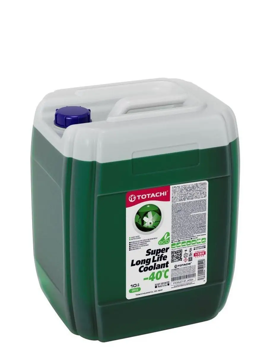 Антифриз TOTACHI SUPER LLC GREEN -40CN -40°C 10л 4589904520549 41610