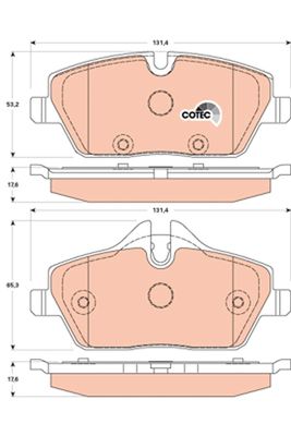 Колодки передние MINI (R55-59) GDB1870