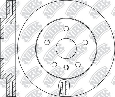 Диск тормозной OPEL INSIGNIA 08-/SAAB 9-5 10- R17  RN1686