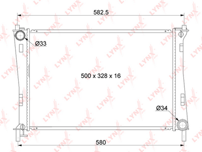 Радиатор охлаждения паяный MT подходит для FORD Fiesta V 1.25-1.6 02-08 / Fusion 1.25-1.6 02-12, MAZDA 2(DY) 1.25-1.6 03-07 RB-1037