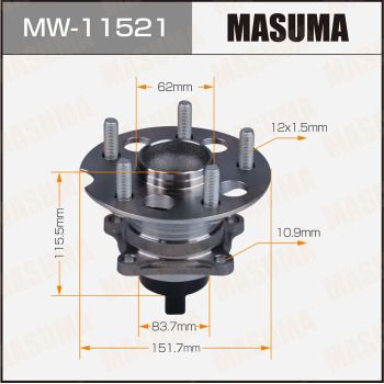 Ступичный узел MASUMA rear ALPHARD, ESTIMA / MNH10W, ACR30W (with ABS) MW11521