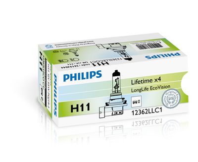 Лампа H11 (55W) PGJ19-2 Long Life EcoVision 12V 12362LLECO C1 36194044