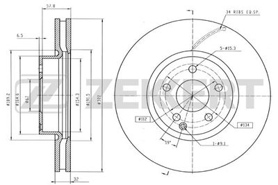 Диск торм. перед. MB C-Class (204) 07- E-Class (207 212) 09- BS-5638