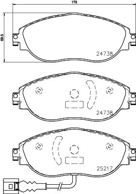 Колодки тормозные дисковые Xtra P85144X