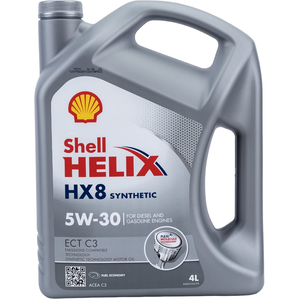Масло моторное Shell Helix HX8 SYNTHETIC ECT C3 5W-30 4л 550045056