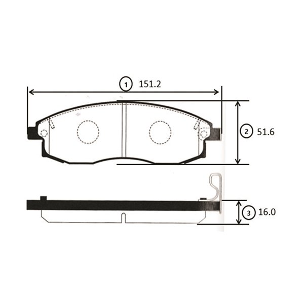 Колодки тормозные MITSUBISHI L200 1996 ~ 2005 / Strada 1996 ~ 2005 NISSAN Maxima 1994 ~ 2000 INFI перед прав.лев. (старый арт. CKM-15) GK0583