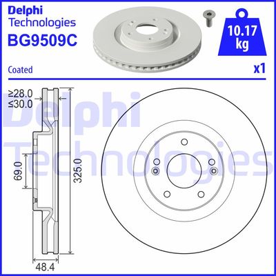 Диск тормозной BG9509C