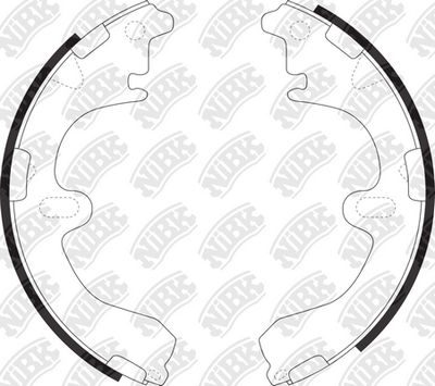 Колодки тормозные барабанные TOYOTA COROLLA 2000-2002 FN2285