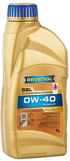 Моторное масло RAVENOL SUPER SYNTHETIK OIL SSL 0W-40 1л (111110800101999) 4014835718715