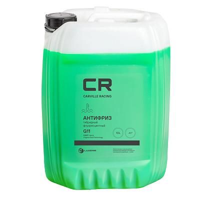 Антифриз, готовый раствор CR G11 гибридн. флоур., зеленый -40°С, 10л/10.74кг