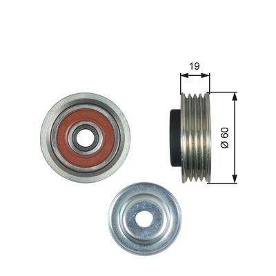 Ролик ремня приводного SUZUKI IGNIS/SWIFT/SX4 1.0-1.6 98- AG03358