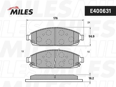 Колодки тормозные передние (Смесь Low-Metallic) JEEP COMMANDER 3.0-5.8 05-/GRAND CHEROKEE 2.7-5.7 00- (TRW GDB4136) E400631