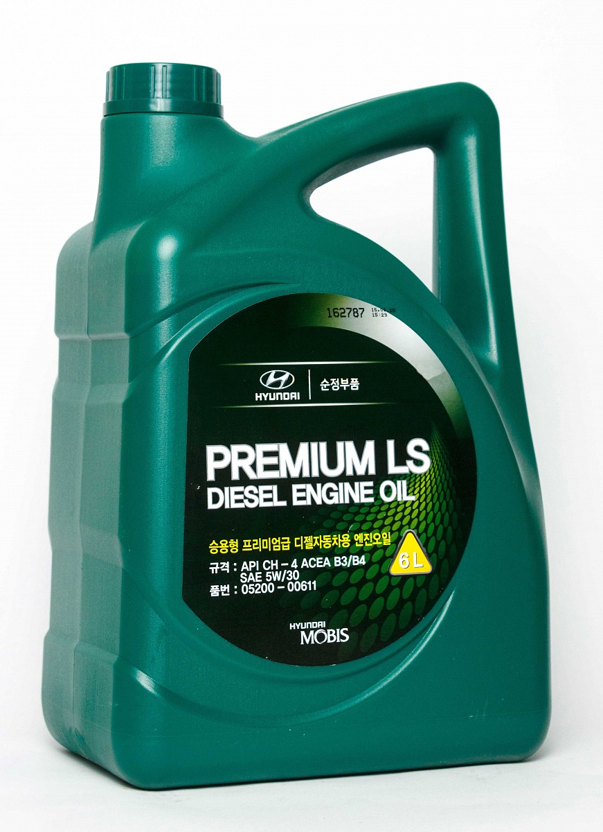 Масло моторное полусинтетическое HYUNDAI/KIA Premium LS Diesel 5W-30 6л 05200-00611