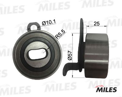Ролик ремня ГРМ TOYOTA COROLLA/AVENSIS 1.6/1.8 -00 (INA 531018120) AG02023