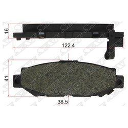 Колодки тормозные задние (без датчика) (Смесь Low-Metallic) LEXUS GS 300 93-97/TOYOTA SUPRA 3.0 93-98 (TRW GDB1185) E410354