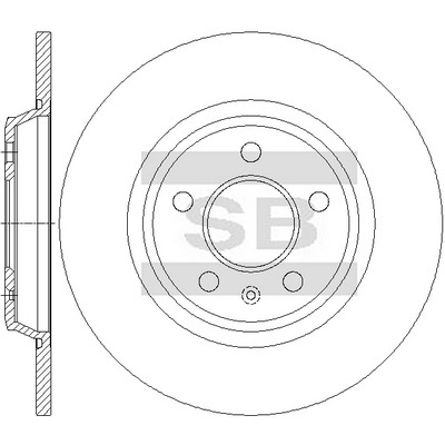 Тормозной диск AUDI A4 1.8 R  SD5449