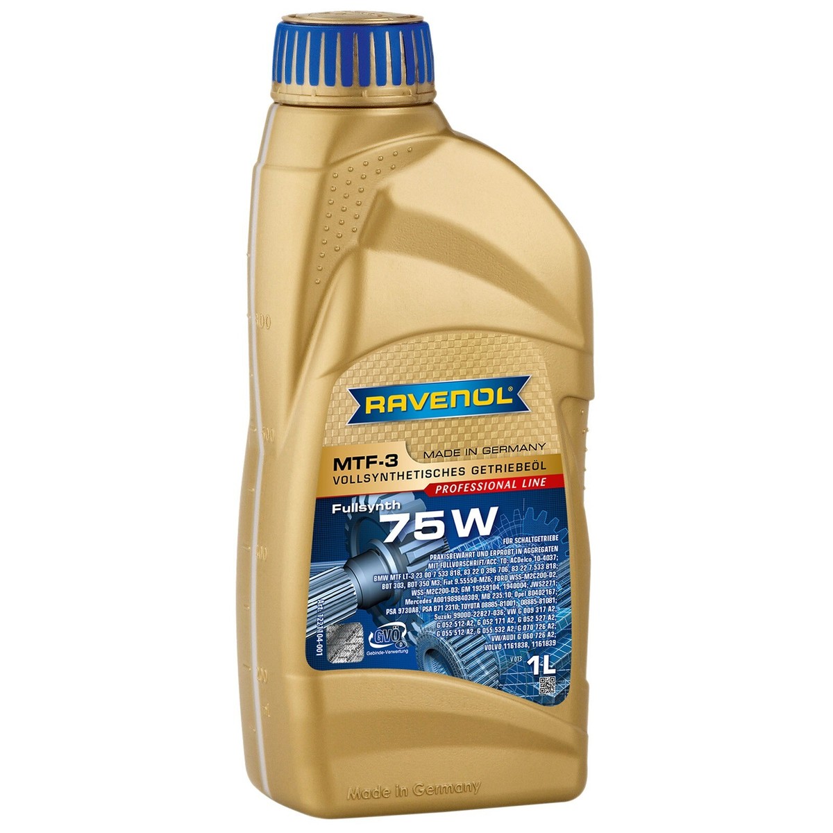 Трансмиссионное масло RAVENOL MTF-3 75W 1л (122110400101999) 4014835719811