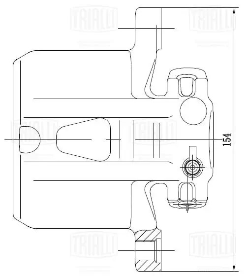 Суппорт торм. для а/м Mitsubishi Outlander II 06- зад. прав. d38мм CF 012079