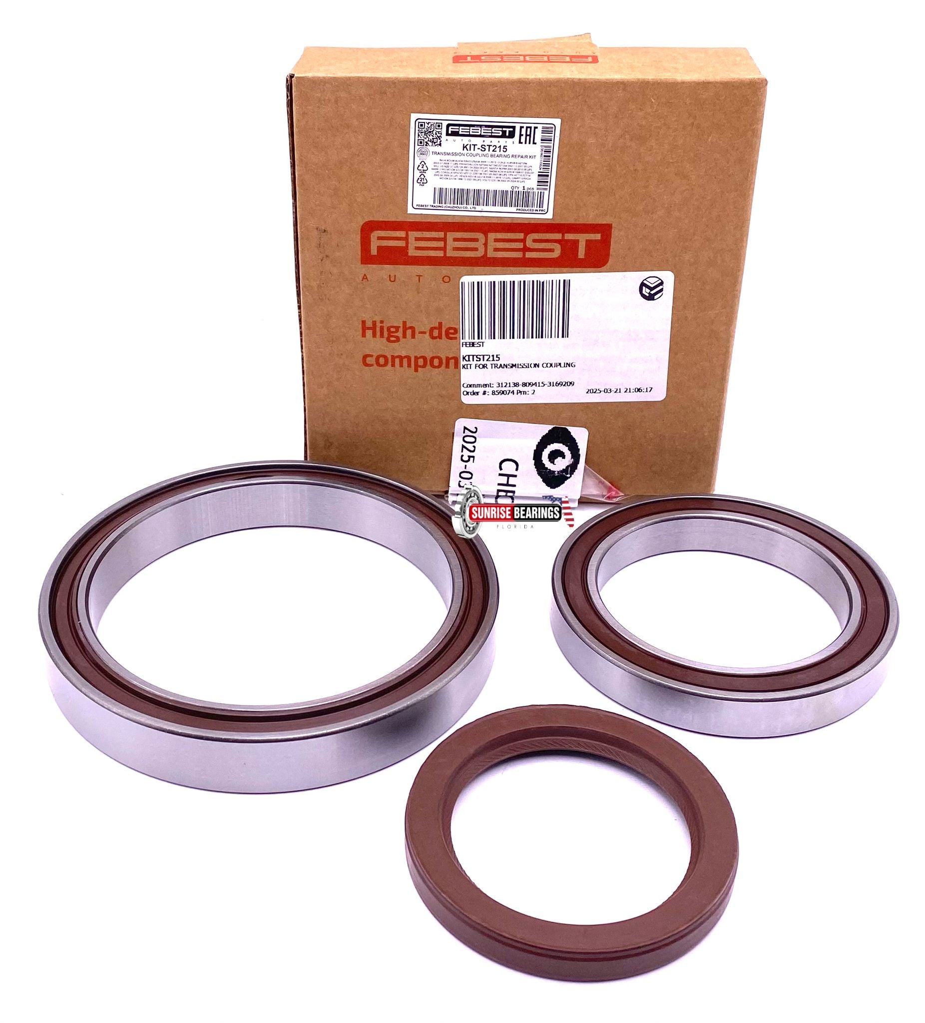 Ремкомплект дифференциала TOYOTA COROLLA/FIELDER CE121,NZE12#,ZZE12# 2000.08-2006.09 KIT-ST215