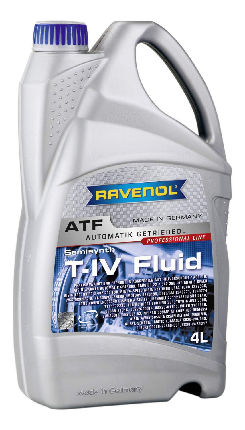 Трансмиссионное масло RAVENOL ATF T-IV Fluid 4л (121210200401999) 4014835733091