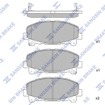Колодки тормозные дисковые Honda Acord IX 2.0-2.4i 07.08 SP1606