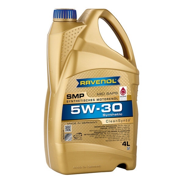 Моторное масло RAVENOL SMP 5W-30 4л (111112600401999) 4014835857018