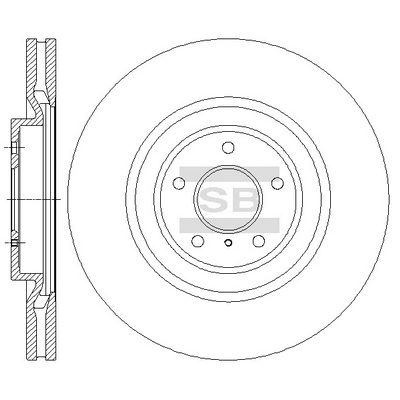 Диск тормозной передний INFINITI FX08-, G 08-, Q/QX 13- SD4228