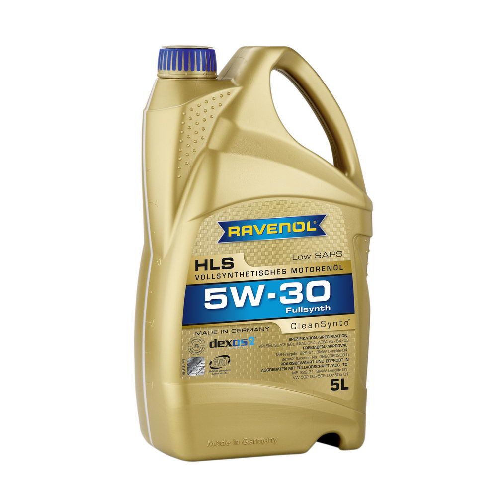Моторное масло RAVENOL HLS 5W-30 5л (111111900501999) 4014835723054