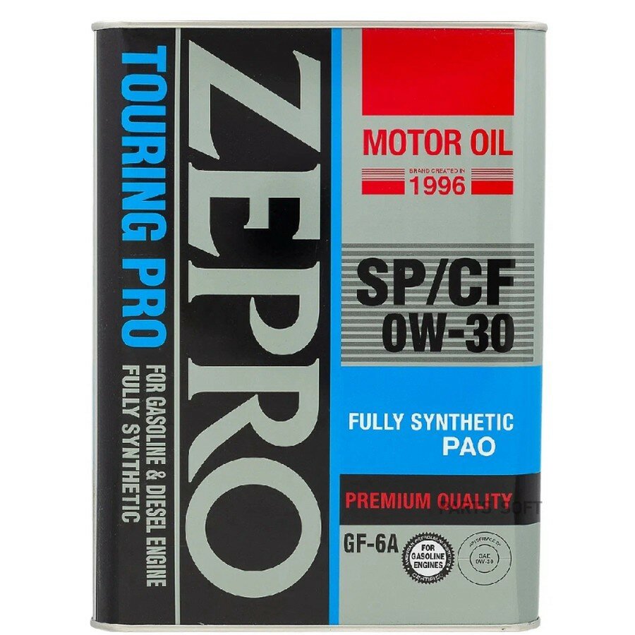 Масло моторное ZEPRO TOURING PRO FS SP/CF/GF-6A 0W-30 1л 4252-001-0