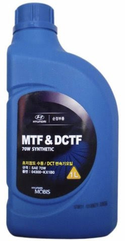 Масло трансмиссионное синтетическое MTF DCTF 70W API GL-4 1л 04300-KX1B0