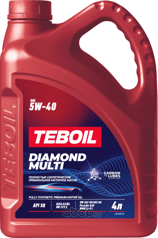5W-40 Diamond Multi, 4л (синт.мотор.масло)