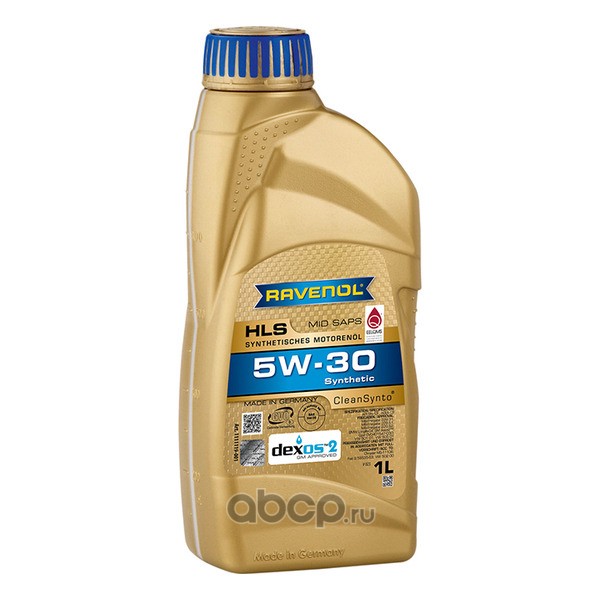 Моторное масло RAVENOL HLS 5W-30 1л (111111900101999) 4014835723016