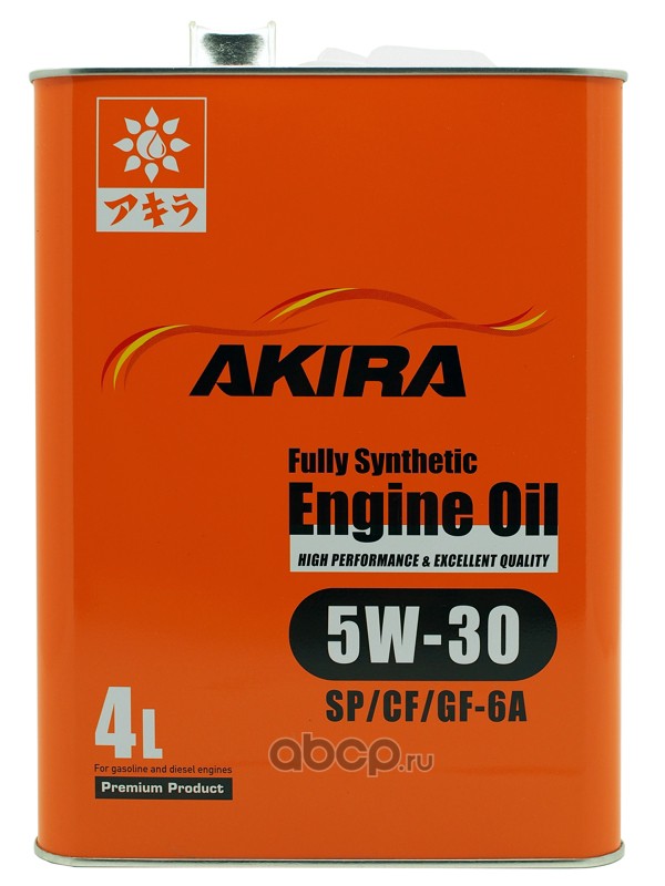 Масло моторное AKIRA ENGINE OIL 5W-30 FS SP/CF/GF-6 4л A00032238-004