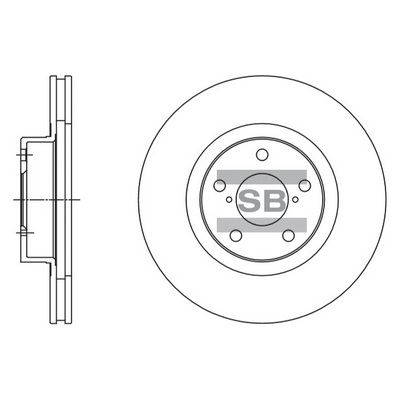Диск тормозной SUBARU FORESTER 97-/IMPREZA 94-/LEGACY 03- передний вент. SD4702