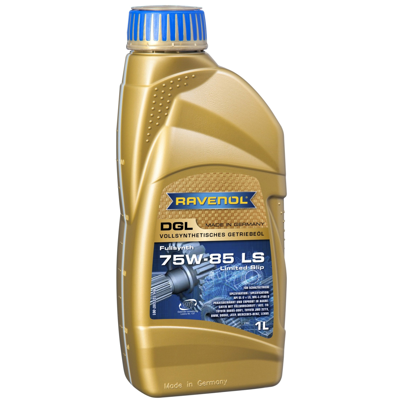Трансмиссионное масло RAVENOL DGL 75W-85 LS 1л (122110700101999) 4014835848610