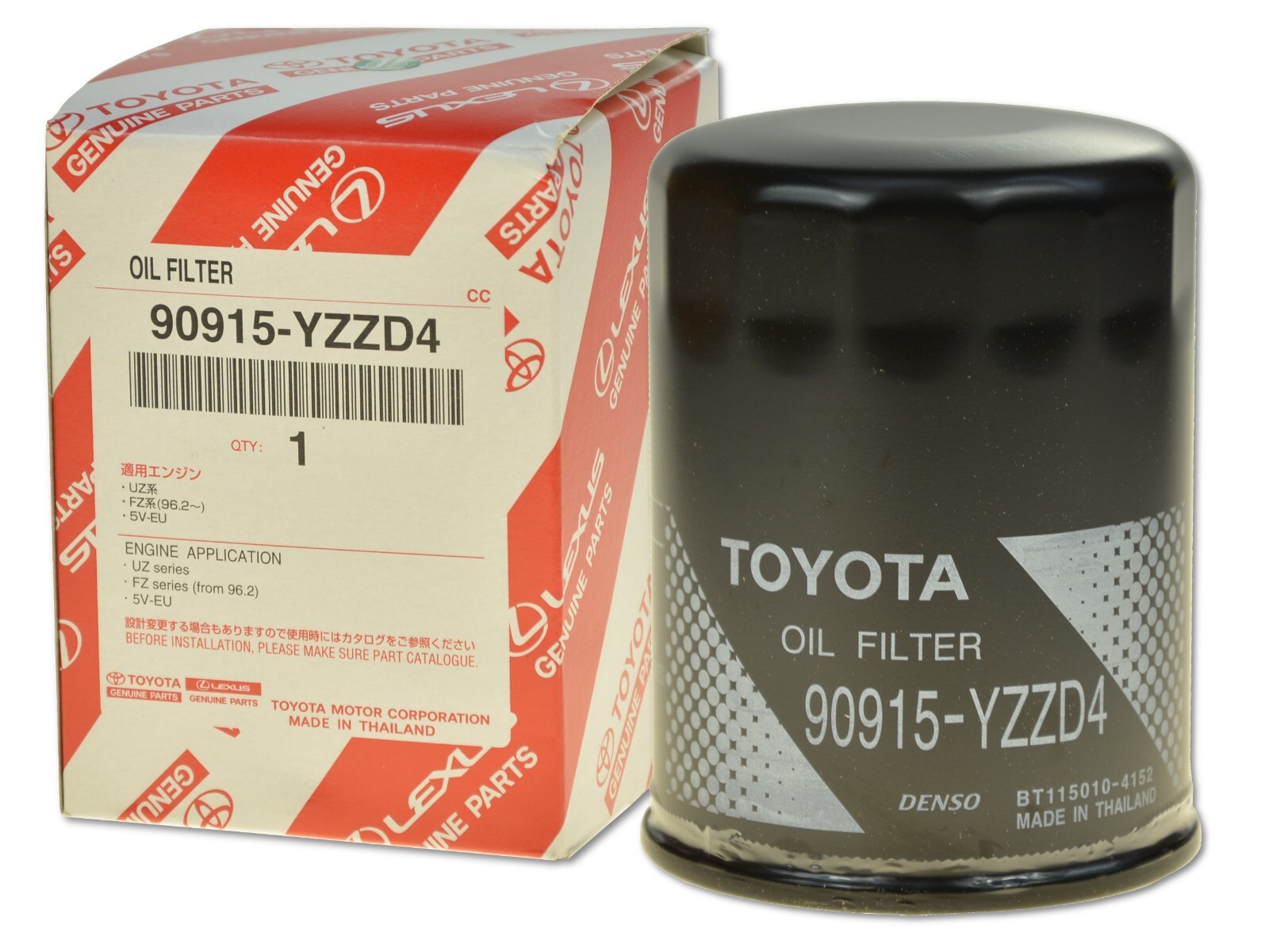 Фильтр масляный TOYOTA 90915-YZZD4