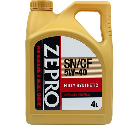 Масло моторное ZEPRO F-S SN/CF 5W-40 4л 30011333-004