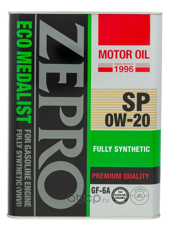 Масло моторное ZEPRO ECO MEDALIST FS SP/GF-6A 0W-20 4л 4250-004-0