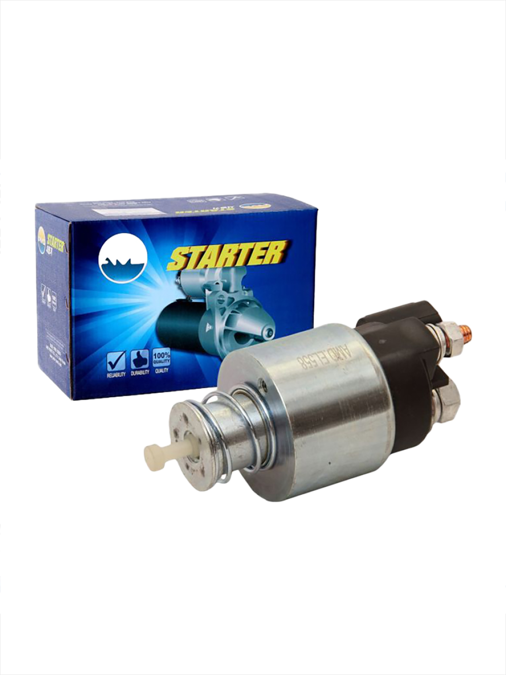 Реле втягивающее стартера HYUNDAI Solaris RB, Elantra HD, 2006-, i30 FD, -2012,  KIA Soul AM, 2009-, Rio UB, 2011- AMDEL558
