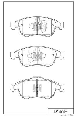Колодки тормозные дисковые передние Nissan D1373H