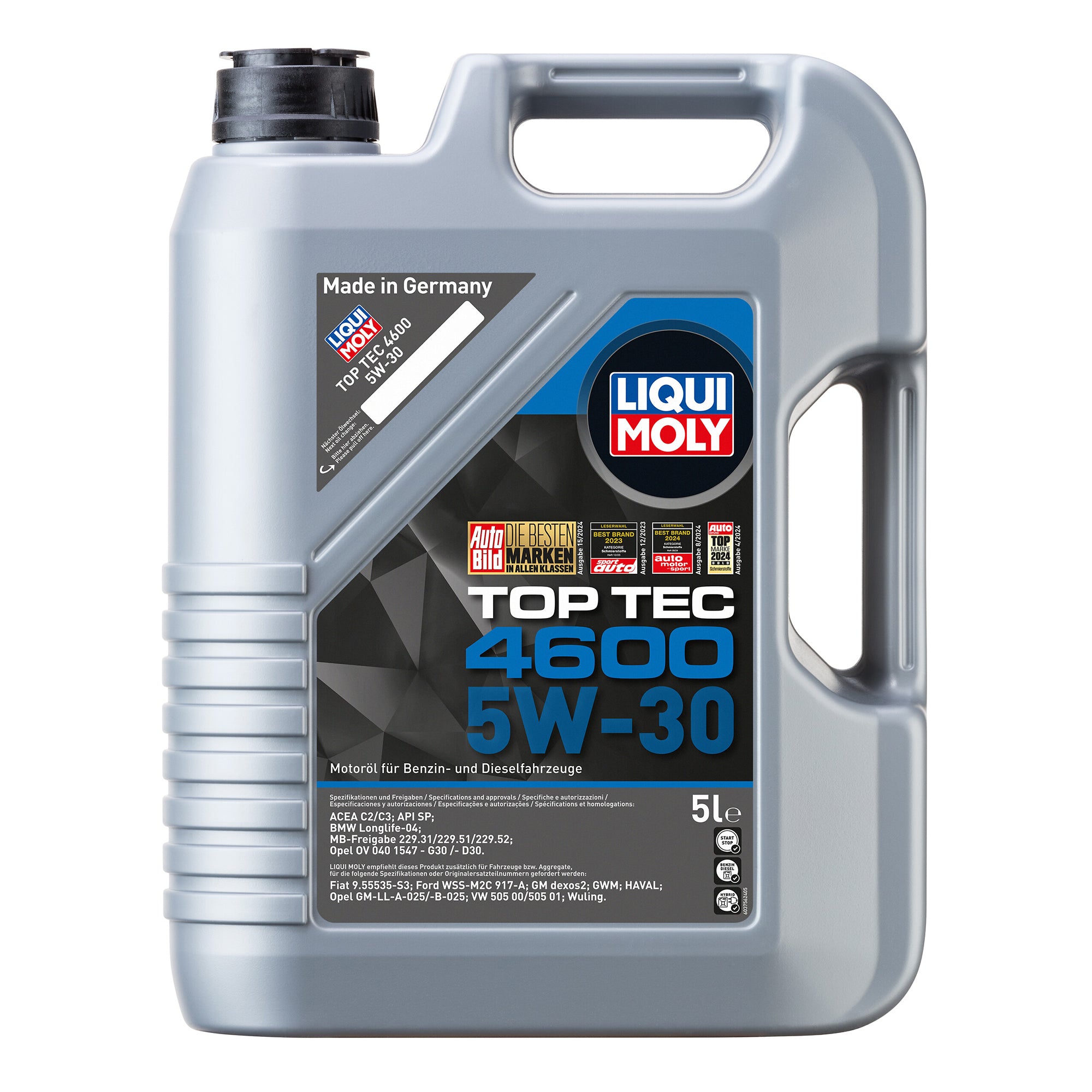 Масло моторное синтетическое НС-Top Tec 4600 5W-30 SN C2/C3 5л (8033) 2316
