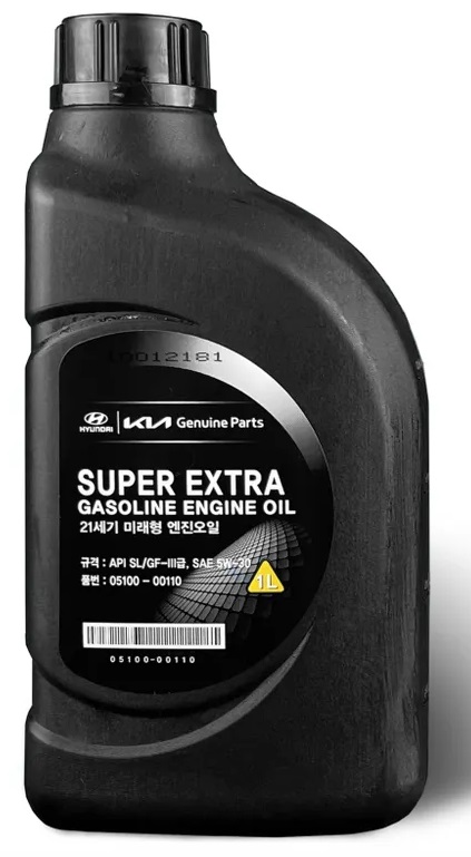 Масло моторное полусинтетическое HYUNDAI/KIA Super Extra Gasoline 5W-30 1л 05100-00110