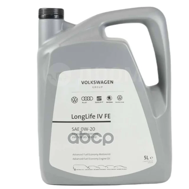 Масло моторное синтетическое VAG "Longlife IV FE 0W-20", 5л (GS60577M4)