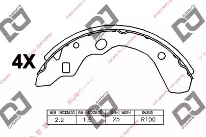 Колодки тормозные барабанные BS1005