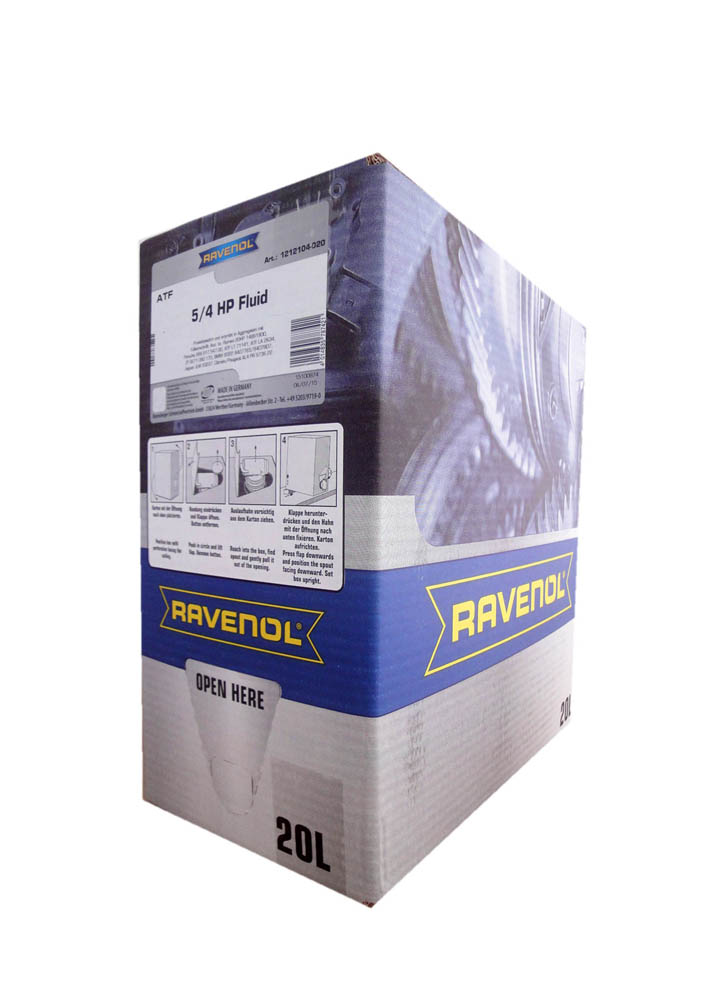 Трансмиссионное масло RAVENOL ATF 5/4HP Fluid 20л, ecobox (1212104B2001888) 4014835787421