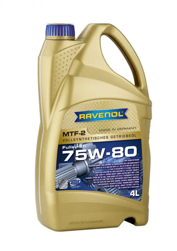 Трансмиссионное масло RAVENOL MTF-2 75W-80 4л (122110300401999) 4014835719798