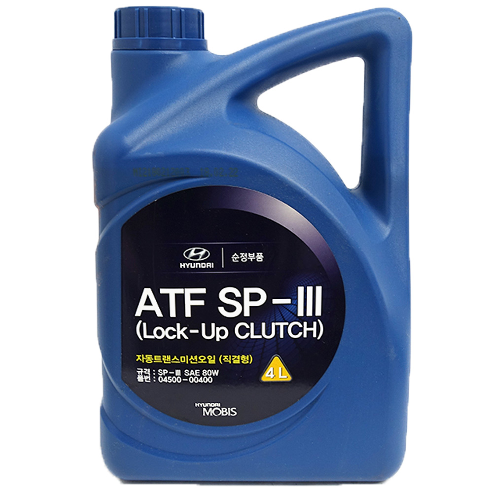 Масло трансмиссионное полусинтетическое HYUNDAI/KIA ATF SP-III 4л 04500-00400